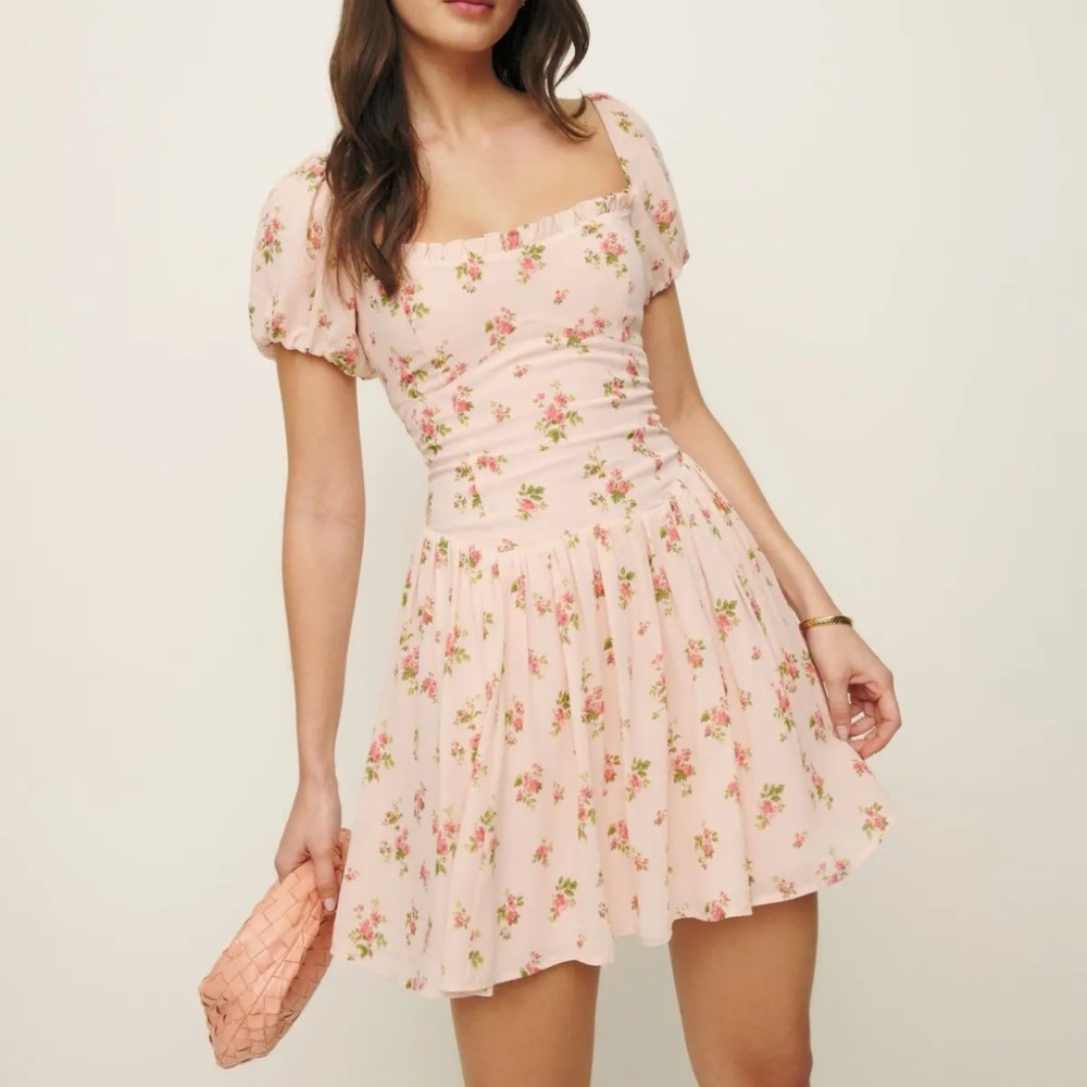 Reformation Devonne Dress in Audrey print Floral Mini Dress size 10
